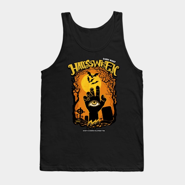 halloween scary nigth Tank Top by pagsa